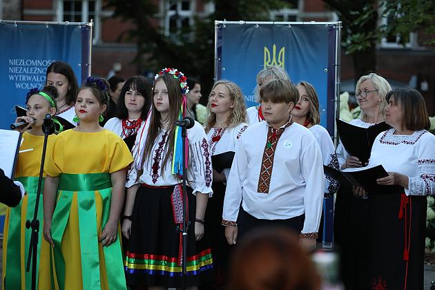 Lębork świętował Dzień Niepodległości Ukrainy
