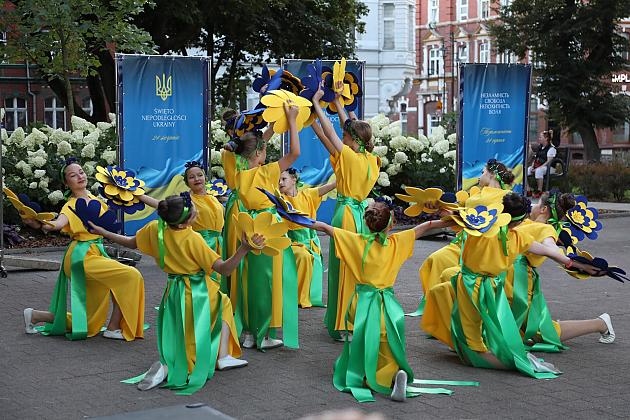 Lębork świętował Dzień Niepodległości Ukrainy