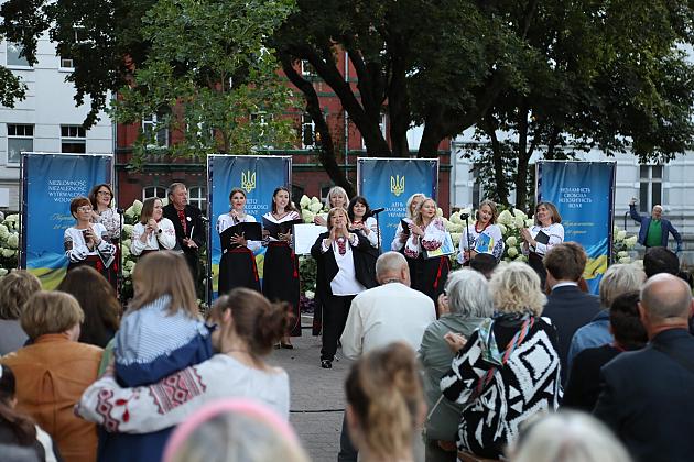 Lębork świętował Dzień Niepodległości Ukrainy