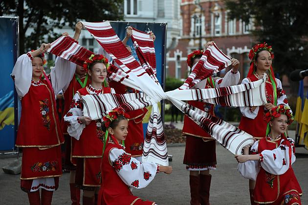 Lębork świętował Dzień Niepodległości Ukrainy