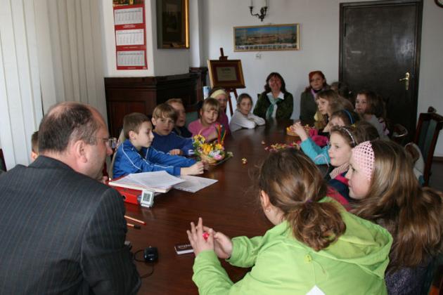 Zajęcia świetlicowe u Burmistrza Miasta