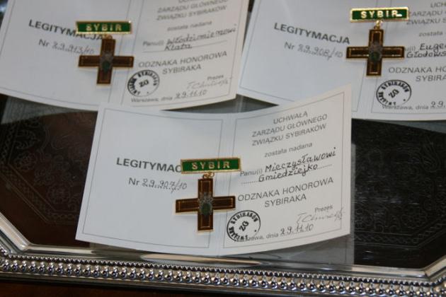 Uhonorowani przez Sybiraków