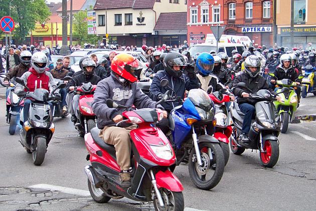 Parada motocykli odwiedziła Lębork