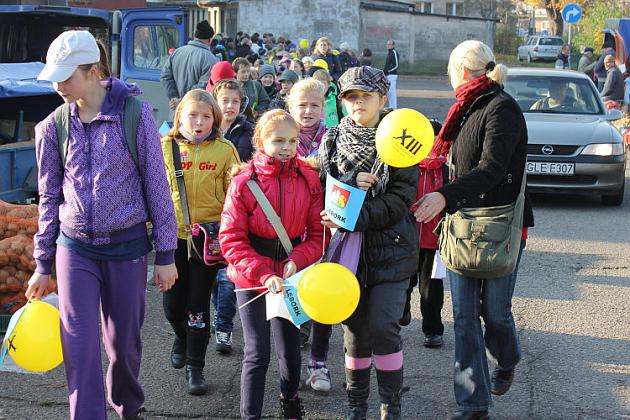 Piesza wyprawa po Lęborku. Pogoda dopisała, humory też