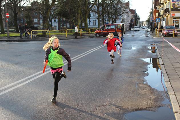 Biegali z Mikołajem