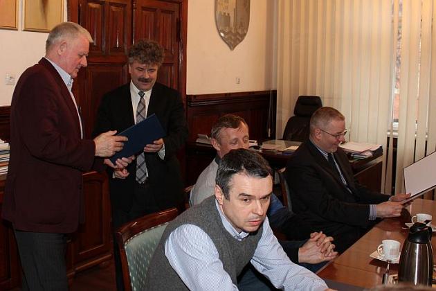 Pogoń Lębork u Burmistrza