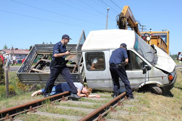Bezpieczny przejazd - symulacja wypadku
