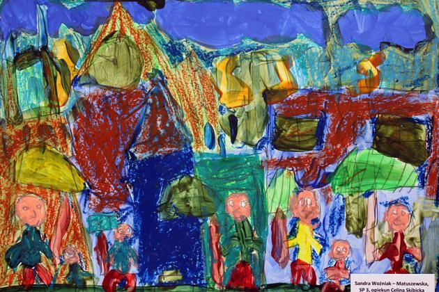 Herb miasta i Urząd Miejski w Lęborku w pracach plastycznych