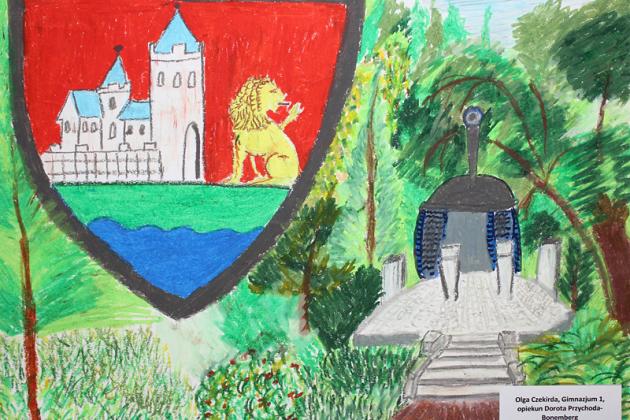 Herb miasta i Urząd Miejski w Lęborku w pracach plastycznych