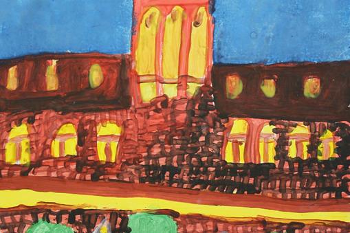 Herb miasta i Urząd Miejski w Lęborku w pracach plastycznych