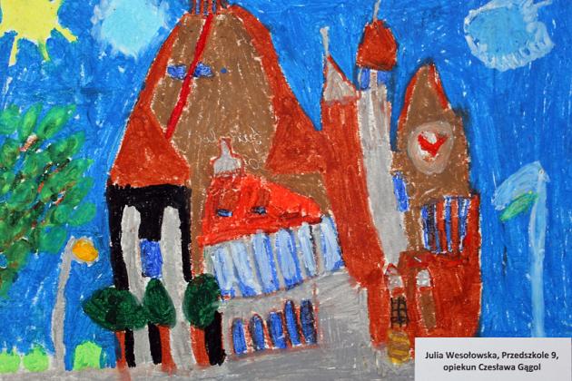 Herb miasta i Urząd Miejski w Lęborku w pracach plastycznych