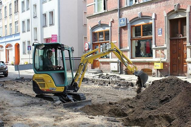 Remont ulic w centrum miasta