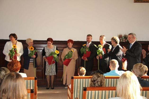 Spotkanie z okazji Dnia Edukacji Narodowej. Wręczano Nagrody Burmistrza Lęborka