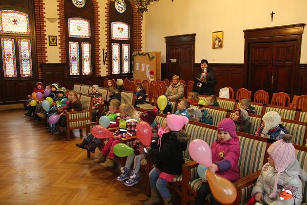 Świąteczna wizyta przedszkolaków w Ratuszu