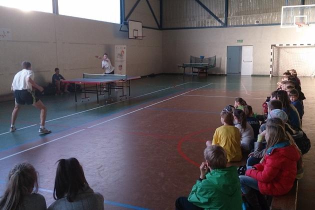 Zajęcia pokazowe z tenisa stołowego w ramach projektu „Baltic Rally”