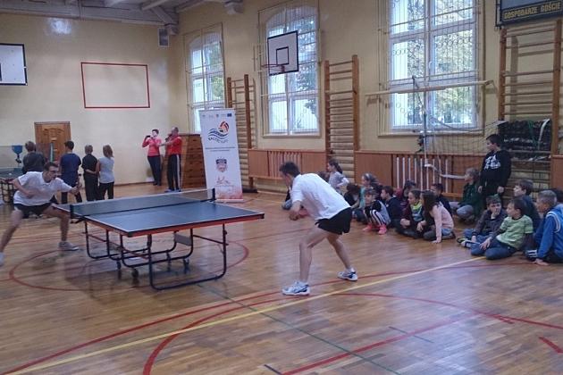 Zajęcia pokazowe z tenisa stołowego w ramach projektu „Baltic Rally”