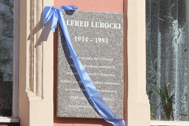 Tablica Alfreda Lubockiego odsłonięta