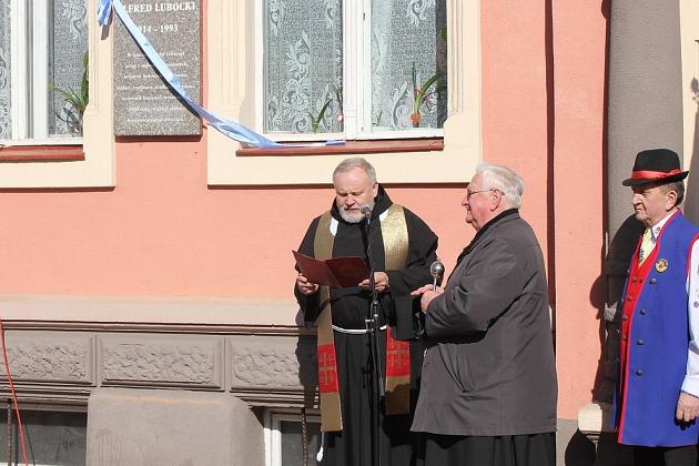 Tablica Alfreda Lubockiego odsłonięta
