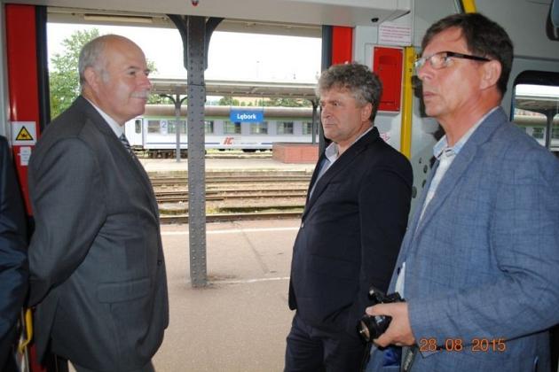 Otwarcie peronu w Mostach