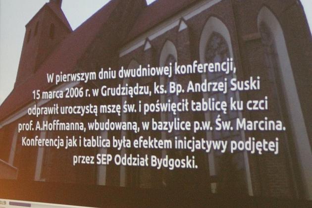 Patriotyczne spotkanie i wspomnienia o prof. inż A. Hoffmannie