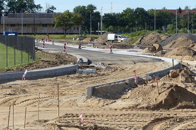 Objazd na obwodnicy. Trwa budowa nowego wyjazdu z osiedla