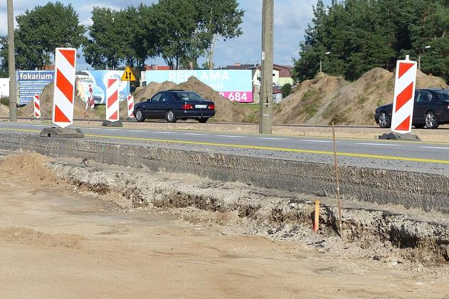 Objazd na obwodnicy. Trwa budowa nowego wyjazdu z osiedla