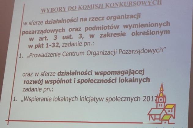 Wybór składu komisji grantowych i szkolenie dla organizacji pozarządowych
