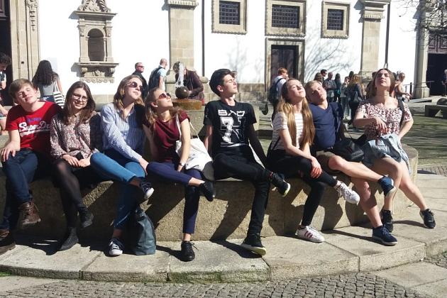 Grupa Erasmus+ Gimnazjum nr 1 w Portugalii