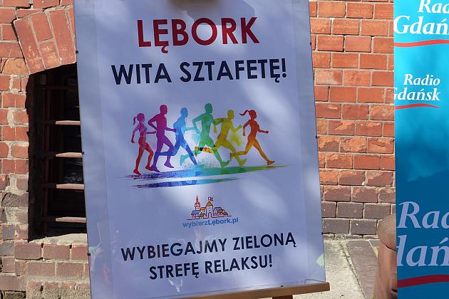 Sztafeta „Wybiegajmy Zieloną Strefę Relaksu” przebiegła przez Lębork