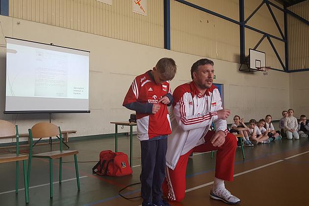 Wybitny siatkarz spotkał się z lęborskimi uczniami