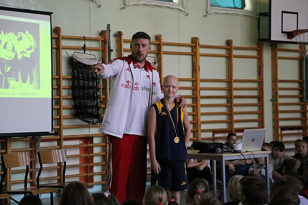 Wybitny siatkarz spotkał się z lęborskimi uczniami