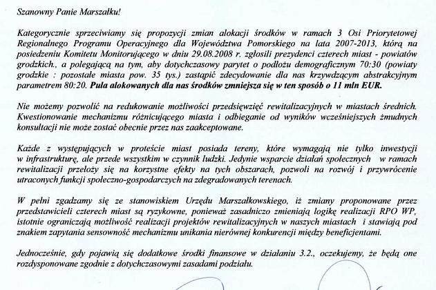 Osiem miast - w obronie funduszy unijnych