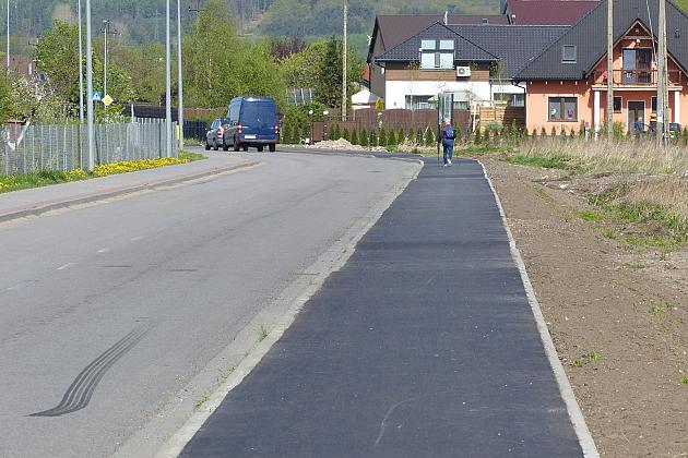 Nadmorska z nową ścieżką rowerową