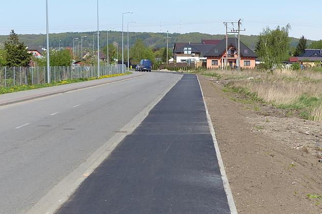 Nadmorska z nową ścieżką rowerową