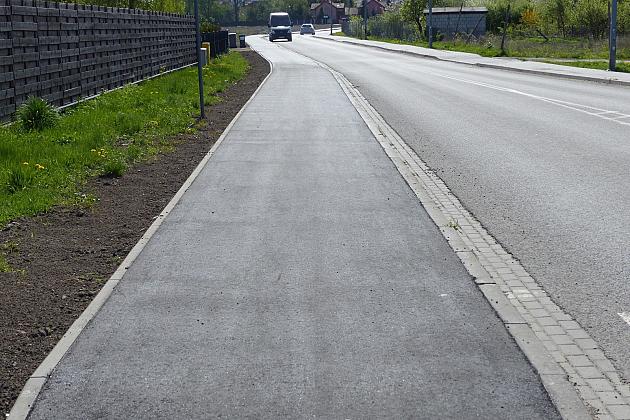 Nadmorska z nową ścieżką rowerową