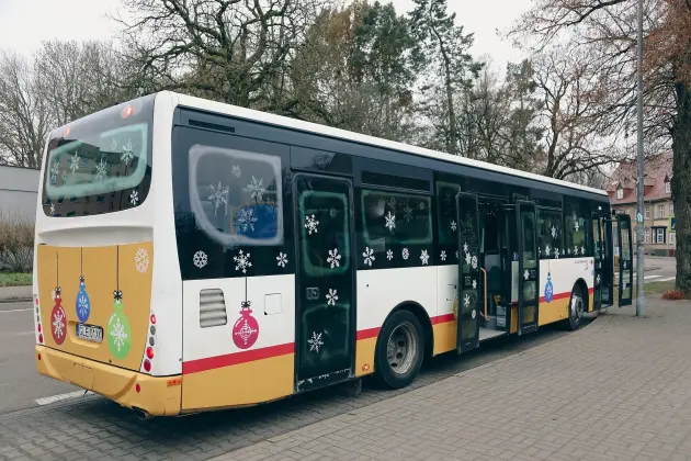 Świąteczny klimat w komunikacji miejskiej ZKM Lębork