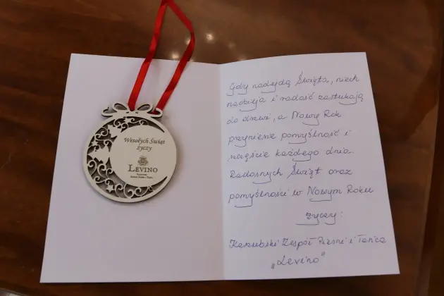 „Levino” z życzeniami dla burmistrza
