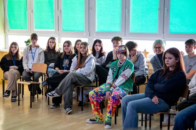 Lekcja obywatelska w SP 5 – burmistrz odpowiadał na pytania uczniów