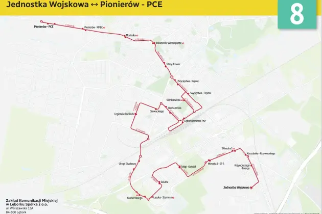 Linia nr 8 nabiera rozpędu. Więcej kursów i dłuższa trasa.