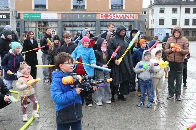 Miejski śmigus - dyngus – po raz pierwszy wspólne lanie wody