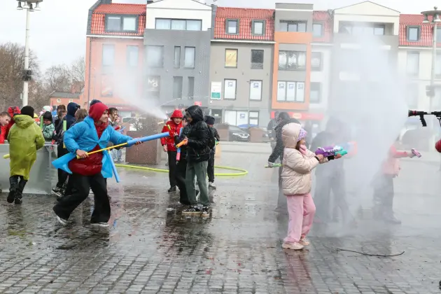 Miejski śmigus - dyngus – po raz pierwszy wspólne lanie wody