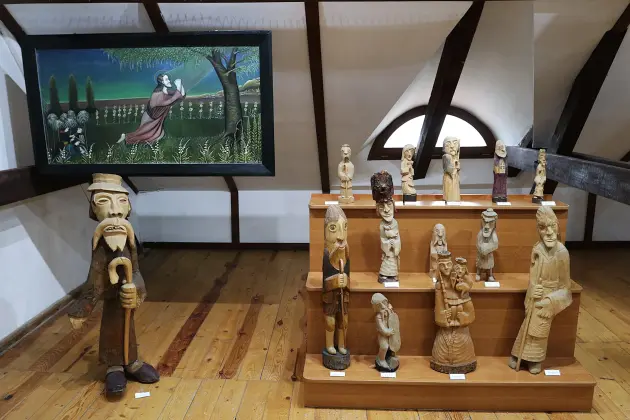 Wystawa prac artysty Alfreda Lubockiego w Muzeum w Lęborku