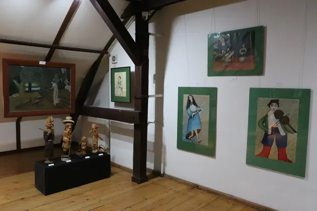 Wystawa prac artysty Alfreda Lubockiego w Muzeum w Lęborku