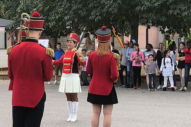 Orkiestra dęta na występach w Szwecji