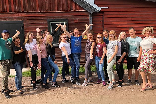 Orkiestra dęta na występach w Szwecji