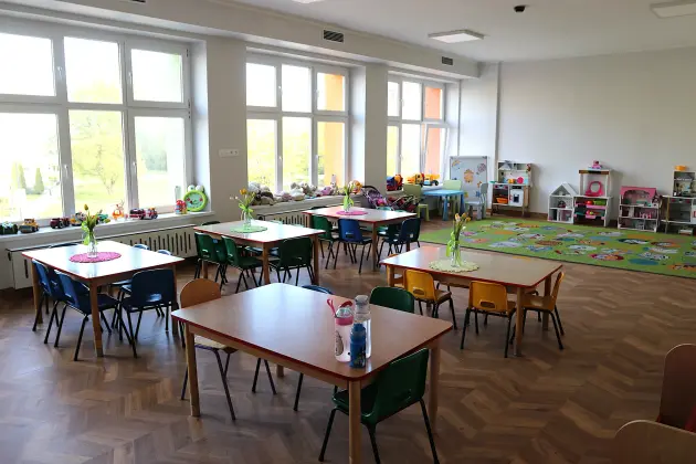 Dzieci z Przedszkola nr 2 w nowych salach. Trwa budowa żłobka i przedszkola