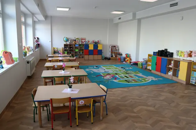 Dzieci z Przedszkola nr 2 w nowych salach. Trwa budowa żłobka i przedszkola