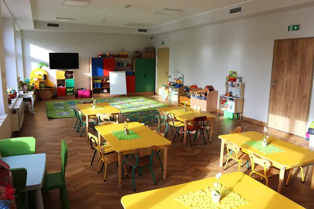 Dzieci z Przedszkola nr 2 w nowych salach. Trwa budowa żłobka i przedszkola