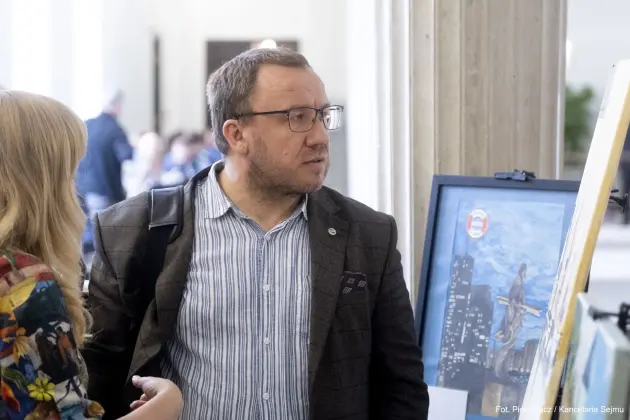Obrazy lęborskich artystek w Sejmie RP