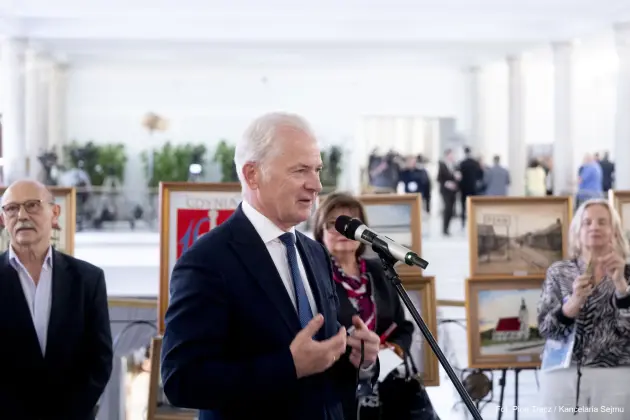 Obrazy lęborskich artystek w Sejmie RP